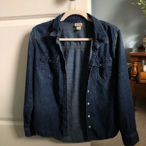 Mossimo Jean Button Up Large